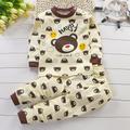 Toddler Boys 2 Pieces Pajama Set Long Sleeve AB022 AB01 AB04 Animal Cartoon Crewneck Spring Fall Daily Home 3-7 Years