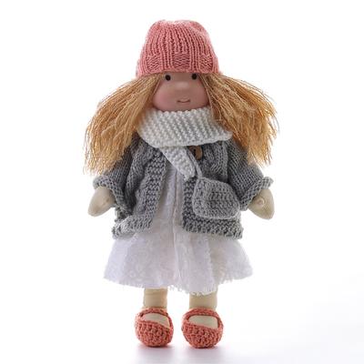 Cotton Body Waldorf Doll Doll Artist Handmade Mini Dress-Up Doll Diy Halloween Gift Box Packaging Blessing for Christmas Gifts