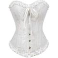 Corset Women's Plus Size Corsets Corsets Country Sexy Lady Sweetheart Tummy Control Push Up Jacquard Jacquard Abstract Flower Hook Eye Lace Up Nylon Polyester / Cotton Christmas Wedding Special