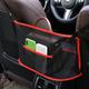 Car Net Pocket Handbag Holder, Durable Car Seat Storage and Handbag Holding Net, Thickened Polyester Fiber Hanging Storage Bag Between Car Seats for Carrier bag, Documents, Phone and More