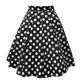 Elegant Polka Dots Classical Retro Vintage 1950s Skirt A Line Skirt Mini Skirt Swing Skirt Women's Carnival Dailywear Vacation Skirt