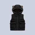 Toddler Boys Puffer Jacket Outerwear Solid Color Sleeveless Coat Outdoor Cool Adorable Daily Black Green Beige Fall Winter 3-7 Years