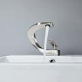 Bathroom Sink Mixer Faucet, Mono Wash Basin Single Handle Basin Taps Washroom, Monobloc Vessel Water Brass Tap Deck Mounted with Hot and Cold Hose