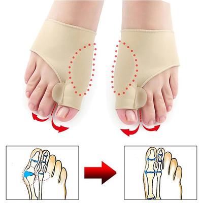2Pcs/pair Toe Separator Hallux Valgus Bunion Corrector Hammer Toe Straightener Foot Pain Relief Orthopedic Pedicure Tools Foot Care