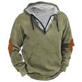 Men's Zip Hoodie Sweatshirt Black Army Green Navy Blue Gray Hooded Color Block Sports Outdoor Daily Holiday Streetwear Cool Casual Spring Fall Clothing Apparel Hoodies Sweatshirts Long Sleeve