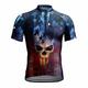 CAWANFLY Men's Cycling Jersey Short Sleeve Bike Tee Tshirt Jersey Top with 3 Rear Pockets Road Bike Cycling Cycling Breathable Quick Dry Comfortable Black / Orange Black Red Vintage Polyester Sports