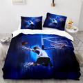 3Pcs/2Pcs Basketball Print Duvet Cover Set Bedding Sets Comforter Cover with Soft Lightweight Microfiber