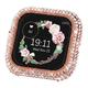Compatible For Fitbit Versa 2 Case, Bling Cases With Over 200 Crystal Diamond Protective Cover Bumper For Fitbit Versa 2 Smart Watch, Rose Gold