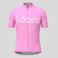 21Grams Men's Cycling Jersey Short Sleeve Bike Top with 3 Rear Pockets Mountain Bike MTB Road Bike Cycling Breathable Moisture Wicking Quick Dry Reflective Strips Black White Pink Graphic Polyester