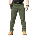 Men's Cargo Pants Cargo Trousers Trousers Tactical Pocket Classic Multiple Pockets Solid Color Comfort Outdoor Full Length Casual Daily Streetwear Stylish Black Army Green Micro-elastic