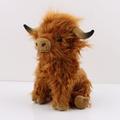 Highland Cow Plush Toy, 27CM/11'', Cute Highland Cattle Soft Stuffed Doll, Cow Plush Pillow For Kids And Fans Christmas Gift