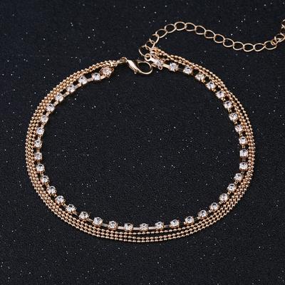 Women's Ankle Bracelet Beads Romantic Anklet Jewelry Silver / Gold For Street Going out