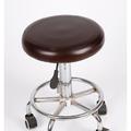 Round Waterproof Bar Stool Seat Covers Washable Stool Cushion Slipcover Elastic Bar Chair Covers Pu Leather for Coffe Party Bar Restrant