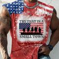 Try That In A Small Town National Flag Fashion Designer Muscle Men's Vest Top Sleeveless T Shirt for Men Sport Daily Gym T shirt Black Red Blue Cap Sleeve Crew Neck Shirt Spring Summer Clothing