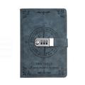 A5 Notebook With Lock Password Diary Retro Wind Thickened Hand Ledger College Student Notepad Notebook Stationery, Back to School Gift