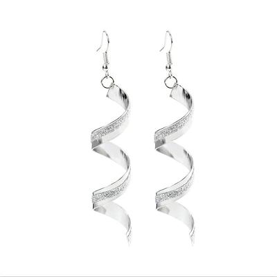 Drop Earrings Dangle Earrings For Women's Party Wedding Casual Alloy Wave Gold Silver