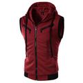 Men's Hoodie Red Wine Light Grey Dark Gray Hooded Color Block Cool Winter Clothing Apparel Hoodies Sweatshirts