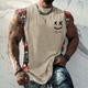 Men's Vest Top Sleeveless T Shirt for Men Graphic Color Block Tribal Crew Neck Clothing Apparel 3D Print Daily Sports Cap Sleeve Print Fashion Designer Muscle