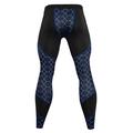 Men's Running Tights Leggings Compression Tights Leggings Base Layer Patchwork Base Layer Athletic Athleisure Winter Fitness Gym Workout Running Breathable Quick Dry Moisture Wicking Sport Plaid
