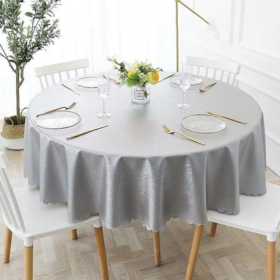 Round Table Cloth Vinyl Tablecloth Wipe Clean Spring Tablecloth Oilcloth Farmhouse Outdoor Picnic Cloth Table Cover For Wedding Dining