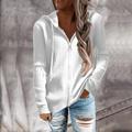 Women's Cardigan Classic Style Solid Color Basic Casual Cotton Long Sleeve Sweater Cardigans Hooded Fall Winter Tan grey blue Blue