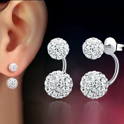 Women's Drop Earrings Geometrical Precious Fashion Cute Stylish Elegant Korean Earrings Jewelry Silver For Wedding Party Holiday Engagement Festival 1 Pair