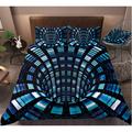 3D Vortex Duvet Cover Bedding Sets Comforter Cover with 1 Duvet Cover or Coverlet,1Sheet,2 Pillowcases for Double/Queen/King(1 Pillowcase for Twin/Single)