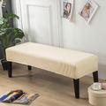 Dining Bench Cover Removable Bench Slipcover Spandex High Stretch Bench Seat Furniture Protector Dining Chair Slipcovers for Living Room and Kitchen