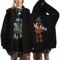 Sally Face Sal Fisher Anime Cartoon Manga Anime Classic Street Style Outerwear For Couple's Men's Women's Adults' Hot Stamping