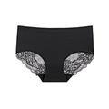 Women's Sexy Lingerie Panties Pure Color Lovers Hot Home Bed Valentine's Day Ice Silk Breathable Hole Summer Spring Black Pink