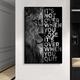 1 Panel Quotes Prints Posters/Picture Animal Lion Letters Inspirational Quotes Modern Wall Art Wall Hanging Gift Home Decoration Rolled Canvas No Frame Unframed Unstretched Multiple Size