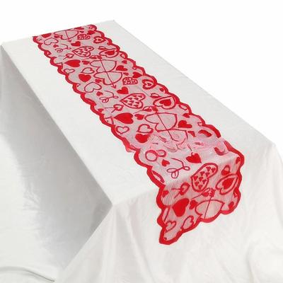 Valentine's Day Love Table Runner Cupid Heart Red Table Flag 13x72in New Long Stripe Table Napkin