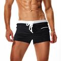 Men's Swim Shorts Swim Trunks Quick Dry with Mesh Lining Board Shorts Drawstring Zipper Pocket Breathable Bottoms - Swimming Surfing Beach Water Sports Solid Colored Spring Summer