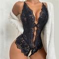 Women's Backless Sexy Lingerie Sexy Bodies Nightwear Solid Colored Bra Black S M L