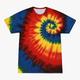 Unisex Retro Tie Dye Shirt for Men Women 1970S 1980S Hippies Retro Vintage Senior Tie-Dye Tee T-shirt Disco Casual Daily Halloween Carnival