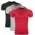 3 Pack Men's Gym Fitness Tops Sports T-Shirt Crew Neck Short Sleeve Sport Casual Daily Gym Quick dry Breathable Soft Color Block Black Red Blue Black Gray Activewear Fashion Basic Gym Top