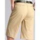 Men's Shorts Chino Shorts Bermuda shorts Work Shorts Pocket Plain Comfort Breathable Business Casual 100% Cotton Elegant Vintage Black Yellow Inelastic