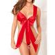 Ladies Sexy Pajamas With Big Red Bow Bride Seductive Conjoined Three Points