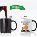 Donald John Trump Color-Changing Ceramic Mug Heat-Sensitive Coffee and Tea Cup, Watch as the Image Transforms with Temperature, Ideal for Enjoying Hot Beverages in Style