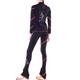 Figure Skating Jacket with Pants Women's Girls' Ice Skating Pants / Trousers Top Purple Pink Green Glitter Fleece Spandex High Elasticity Training Competition Skating Wear Thermal Warm Handmade