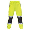 Men's Cargo Pants Cargo Trousers Tactical Pants Trousers Work Pants Elastic Waist Reflective Waterproof Casual fluorescent green Black