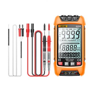 ANENG SZ02 Smart Digital Multimeter Transistor Smart Testers 9999 Counts True RMS Auto Electrical Capacitance Meter Temp Resistance Transistor Testers