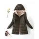 Women's Parka Quilted Coat Fleece Lined Sherpa Jacket Fall Long Coat Winter Puffer Jacket Windproof Warm Heated Coat Stylish Casual Jacket Long Sleeve Plain Full Zip Black