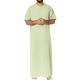 Men's Loungewear Robe Nightgown Plain Stylish Casual Comfort Home Daily Bed Cotton Comfort V Neck Spring Summer White Light Green