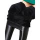 Women's Leather Pants Tights Pants Trousers PU Faux Leather Plain Full Length Micro-elastic High Waist Fashion Streetwear Street Daily Black S M Fall Winter