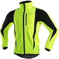 Arsuxeo Men's Cycling Jacket Bike Jacket Winter Softshell Fleece Jacket Top Windproof Waterproof 15-k Thermal Warm up Breathable Stripe Reflective Polyester Spandex Winter Road Cycling Relaxed Fit