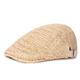 Men's Flat Cap Straw Hat Black Cream Polyester Fashion Streetwear Stylish 1920s Fashion Outdoor Daily Going out Plain Breathability