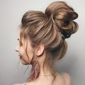 Messy Bun Hair Piece Long Wavy Tousled Updo Hair Bun Extensions Wavy Hair Wrap Ponytail Hairpieces Hair Scrunchies with Elastic Hair Band for Women Girls -Ash blonde mix Ginger Brown