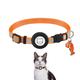 For Airtag Case and Cat Collar Airtag Cat Collar for Airtag Collar With Bell Airtag Reflective Fishbone Pet Collar(no tracker)