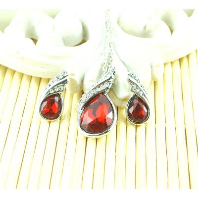 crystal jewelry set crystal necklace earring set